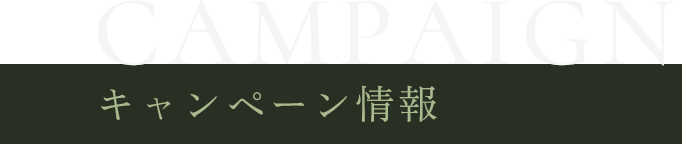 キャンペーン情報